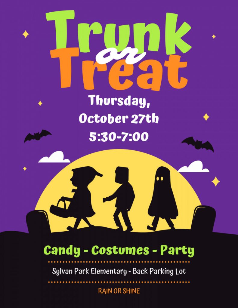 Trunk or Treat Sylvan Park Paideia Elementary School