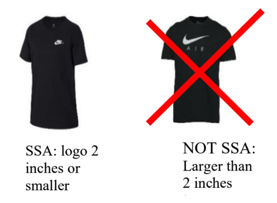 SSA: logo 2
inches or
smaller