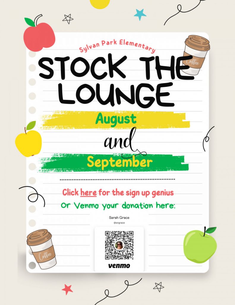 There is still time to donate to September’s stock the Lounge.  If you’d like to do so, you can sign up here: