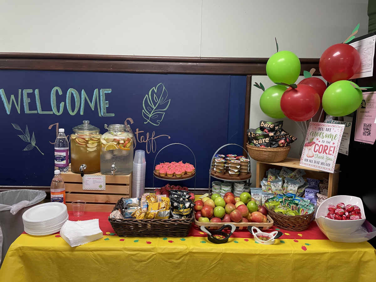 “You’re Awesome to the Core” themed snacks, treats and drinks!