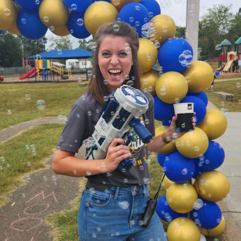 Ms. Williams & Her Bubble Blaster