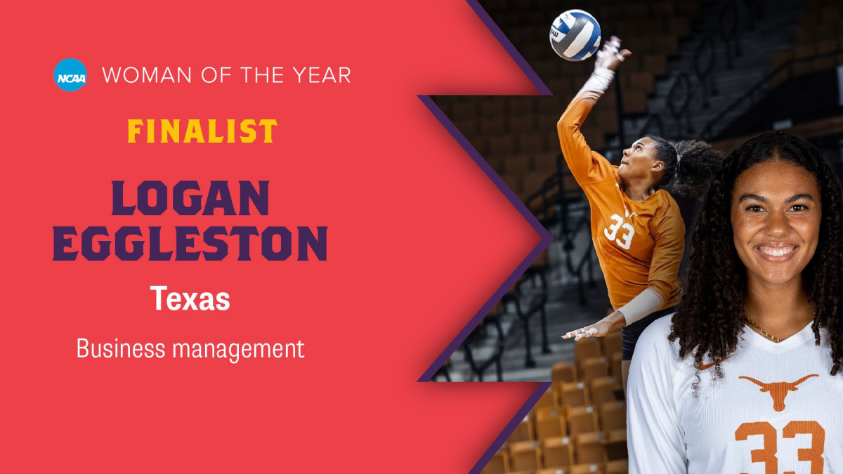 Logan Eggleston led Texas to the 2022 NCAA Division I Women's Volleyball Championship title and was named Most Outstanding Player